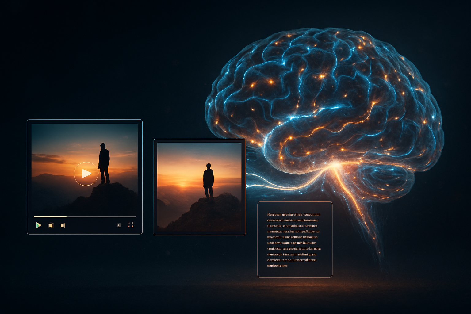 An AI Brand Voice Engine generating consistent, multi-format media including video, images, and text. An AI Brand Voice Engine generating consistent, multi-format media including video, images, and text.