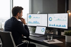 An e-commerce executive tracking cart recovery ROI powered by ai ecommerce.