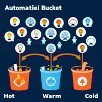 AI analyzing and scoring leads to help sales team focus efforts.