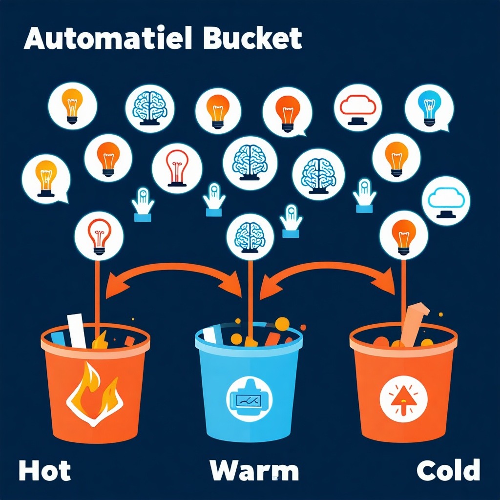 AI analyzing and scoring leads to help sales team focus efforts.