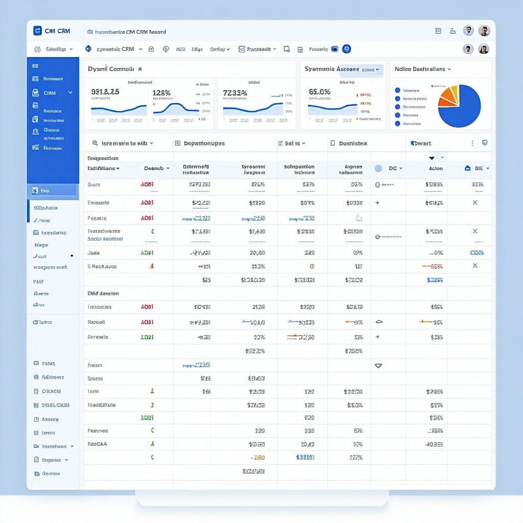 Image showing a static spreadsheet evolving into a dynamic CRM dashboard.